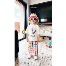 Unicorn Kids May Kız Çocuk Tshirt Pantolon Takım