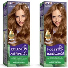 Wella Koleston Naturals Karamel Kumral 7/3 2x Paket Besleyici Kalıcı Saç Boyası Krem Form