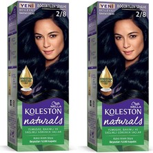 Wella Koleston Naturals Saç Boyası Böğürtlen Siyahı 2/8 Besleyici Etki ile Kalıcı Renk 2x Paket