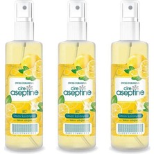 Cire Aseptine 3 Adet Limon Kolonyası  Ev Ofis Pratik Kullanım Sprey 100ML