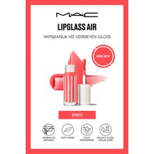 M.A.C Mini Lipglass Air Yapışkan His Bırakmayan Gloss - Spritz Parlak Etki ile 8 Saat Kalıcı