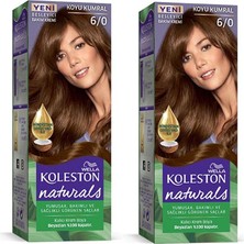 Wella Koleston Naturals Koyu Kumral 6/0 Saç Boyası 2x Paket Besleyici Etki ile Kalıcı Renk