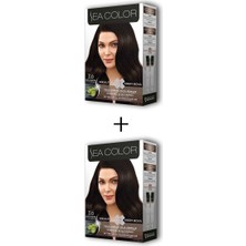 Sea Color 2x2 Tüp Krem Saç Boyası Seti Koyu Kahve No:3.0