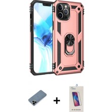 İlk El Grup Pilelistore™ iPhone 12 Pro Max Kılıf Ahenk Klasik Koleksiyonu - Siyah Joko 5d Cam + Shine Kamera Lens Koruma Cam - Sh
