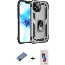 İlk El Grup Pilelistore™ iPhone 12 Pro Max Kılıf Ahenk Klasik Koleksiyonu - Siyah Joko 5d Cam + Shine Kamera Lens Koruma Cam - Sh