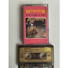 Plakperest Megadeth – So Far, So Good... So What! - 1988 Türkiye Basım 2. El Kaset Albüm