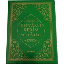 Ayfa Kuranı Kerim ve Yüce Meali Elmalılı Muhammed Hamdi Yazır Çanta Boy Kılıflı 12X16 cm
