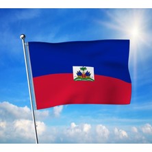 Haiti Devleti Bayrağı Premium Raşel Kumaş 100X150 cm