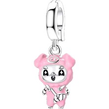 Fubena Pembe Minik Bebek Sallantılı Charm