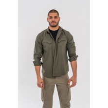 MEKOTEX Taktik Gömlek Fermuar Cepli Koruma Swat Outdoor Gömlek Siyah - 428