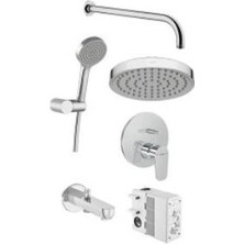 VitrA Artema Flow Round A49321 Ankastre Banyo Seti, Krom