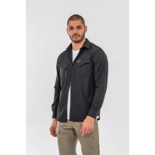 MEKOTEX Taktik Gömlek Fermuar Cepli Koruma Swat Outdoor Gömlek Siyah - 428