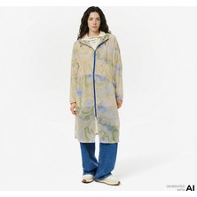 Lacoste Kadın Oversize Fit Kapüşonlu Renkli Mont