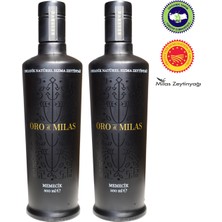 Oro di Milas Organik Reserve Memecik Erken Hasat Soğuk Sıkım Naturel Sızma Zeytinyağı 2’li (2×500 mL) – Yeni Hasat (2025/2026)