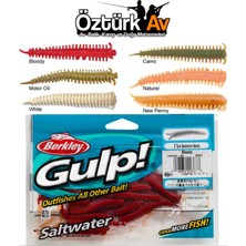 Berkley Gulp Sandworm 5cm 24 Adet Kokulu Silikon Yem