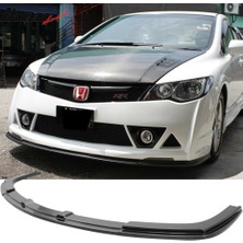 Tuning Vadisi Honda Civic Fd6 Rr Ön Lip (Plastik) Piano Black