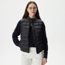 Lacoste Kadın Dik Yaka Kapitone Siyah Yelek