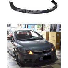 Tuning Vadisi Honda Civic Fd6 Rr 3 Parça Ön Lip (Plastik) Parlak Siyah