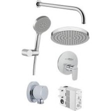VitrA Artema Flow Round A49323 Ankastre Banyo Seti, Krom