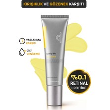 Quality Life Retinal Shot % 0,1 Retinal + Peptit Yaşlanma ve Kırışıklık Karşıtı Gece Bakım Kremi 20 ml Gözenek Sıkılaştırıcı ve Leke Karşıtı Tightening Booster
