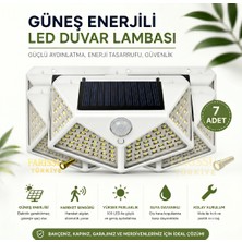 farissu 100 LED Solar Hareket Sensörlü Dış Mekan Bahçe Lambası (7 Adet)