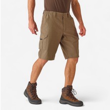 Decathlon Solognac Erkek Kargo Bermuda Şort - Bej - Avcılık ve Doğa Gözlemi - 500
