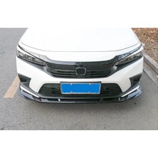 Tuning Vadisi Honda Civic Fe Ön Lip 3 Parça (Plastik) Piano Black 2022+
