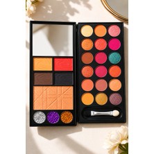 Sudedi Home 26 Renk Profesyonel Makyaj Paleti Aynalı Far Allık Kontür Highlighter Simli Makyaj Seti