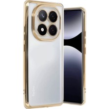 Uravas Store Newface Xiaomi Redmi Note 14 Pro 5g Kılıf Razer Lensli Silikon - Gold