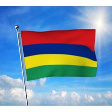 Mauritius Bayrağı Premium Raşel Kumaş 100X150 cm