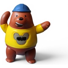Hureggo Vintage Orijinal Cartoon Network We Bare Bears Grizzly Ayı Figürü 8 cm