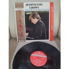 Plakperest Dezso Ranki Plays Chopın - Nocturne And Ballades -1975 Japonya Basım Nadir Lp Plak - Obi’li Dönem Plak