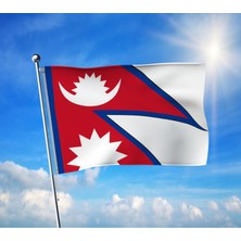 Nepal Bayrağı Premium Raşel Kumaş 100X150 cm