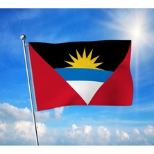 Antigua ve Barbuda Bayrağı Premium Raşel Kumaş 100X150 cm