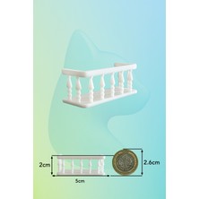 Aysluka Minyatür Balkon, Minyatür Müzeler Için Balkon, 1/50 Ölçek Uyumlu, Maket Balkon 5X2X2CM
