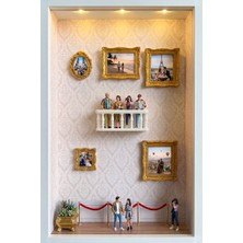 Aysluka Minyatür Balkon, Minyatür Müzeler Için Balkon, 1/50 Ölçek Uyumlu, Maket Balkon 5X2X2CM