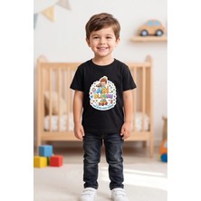 Widi Abi Oldum Baskılı Erkek Çocuk Tişört - Yeni Kardeş Müjdesi ve Cinsiyet Partisi T-Shirt