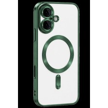 Mudanis Apple Iphone 16 Kılıf Kross Magneticsafe Kapak - Koyu Yeşil