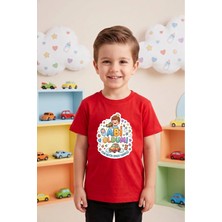 Widi Abi Oldum Baskılı Erkek Çocuk Tişört - Yeni Kardeş Müjdesi ve Cinsiyet Partisi T-Shirt