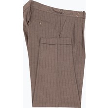 HC MEN CLASSIC Erkek Kahverengi Çift Pile Pantolon
