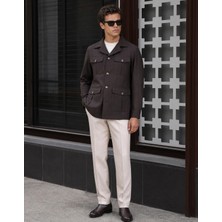 HC MEN CLASSIC Elba Safari Ceket | Kahverengi