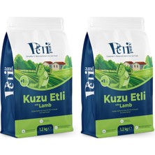 Kuru Yetişkin Kedi Maması - Besleyici Vitamin Ilaveli Tam ve Dengeli Mama (1,2 Kg, Kuzu) (2 Paketi)