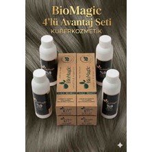 Biomagic 8.11 Yoğun Küllü Açık Kumral Organik Içerikli Amonyaksız Kalıcı Kokusuz Saç Boyası 4boya 4oksidan