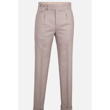 HC MEN CLASSIC Erkek Bej Tek Pile Pantolon
