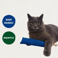 Yastık Kedi Oyuncağı- Doğa Dostu, Kedi Naneli, Hışırtılı