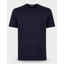 HC MEN CLASSIC Erkek Basic Tshirt Modern Fit Lacivert Bisiklet Yaka