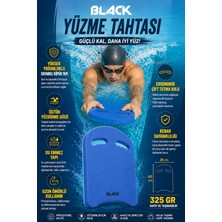 Black Yüzme Tahtası - 325 Gram - Yetişkin Boy - 45CM x 28CM - Yüksek Kaldırma Kapisitesi - Sert Eva Köpük