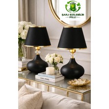 571 Store Şarj Edilebilir Pilli LED Dekoratif Masa Abajuru Gece Lambası