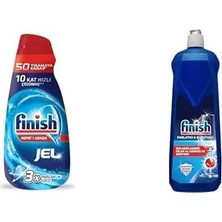 Hepsi Bir Arada Jel Bulaşık Makinesi Deterjanı 1000 ml ve Finish Bulaşık Makinesi Parlatıcı & Kurutucu (1 x 800 Ml)