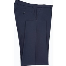 HC MEN CLASSIC Erkek Lacivert Slim Fit Viskon Yün Klasik Pantolon